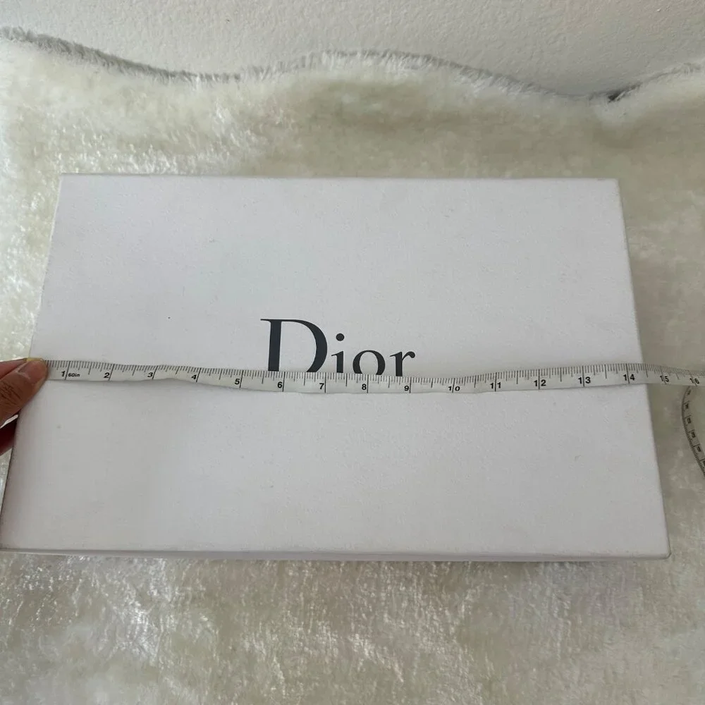 Christian Dior Empty Gift Box For A Small Shoulder Bag White Black 0/S